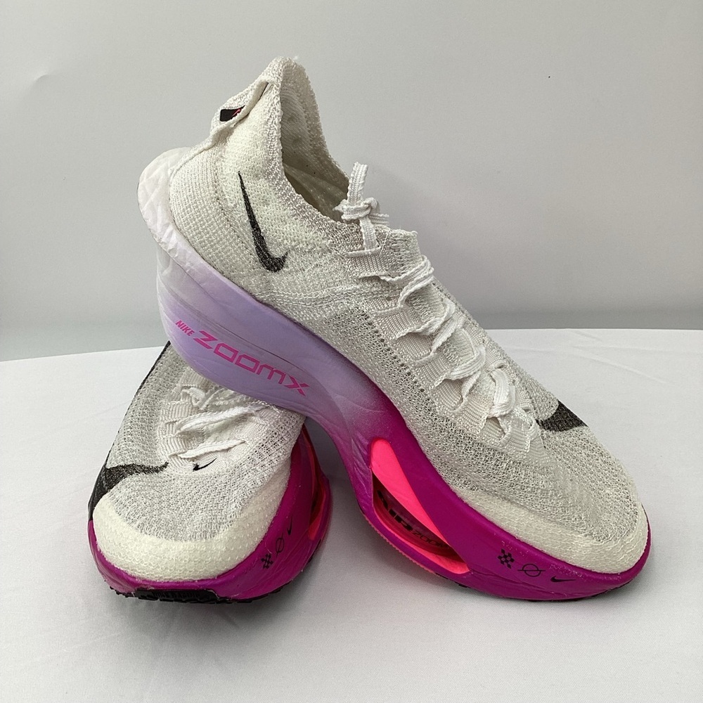 Nike White and Pink Air Zoo Alphafly Next%3 Sneakers Woman 8.5 - Picture 10 of 13